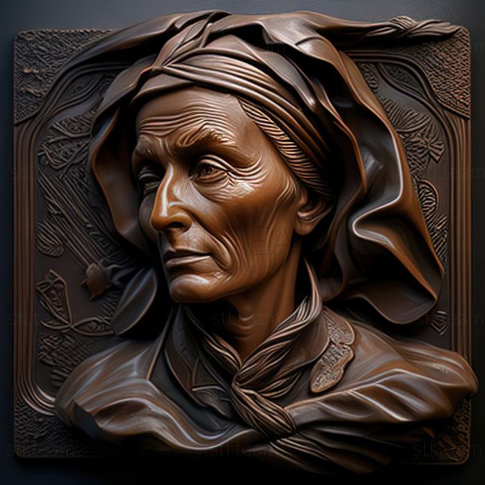 3D модель Маргаретта Анжеліка Піл, американська художниця (STL)